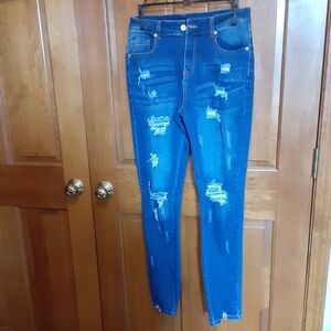 Distressed Denim Jeans